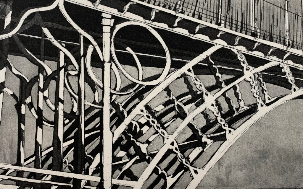 Ironbridge etching by Szewska
