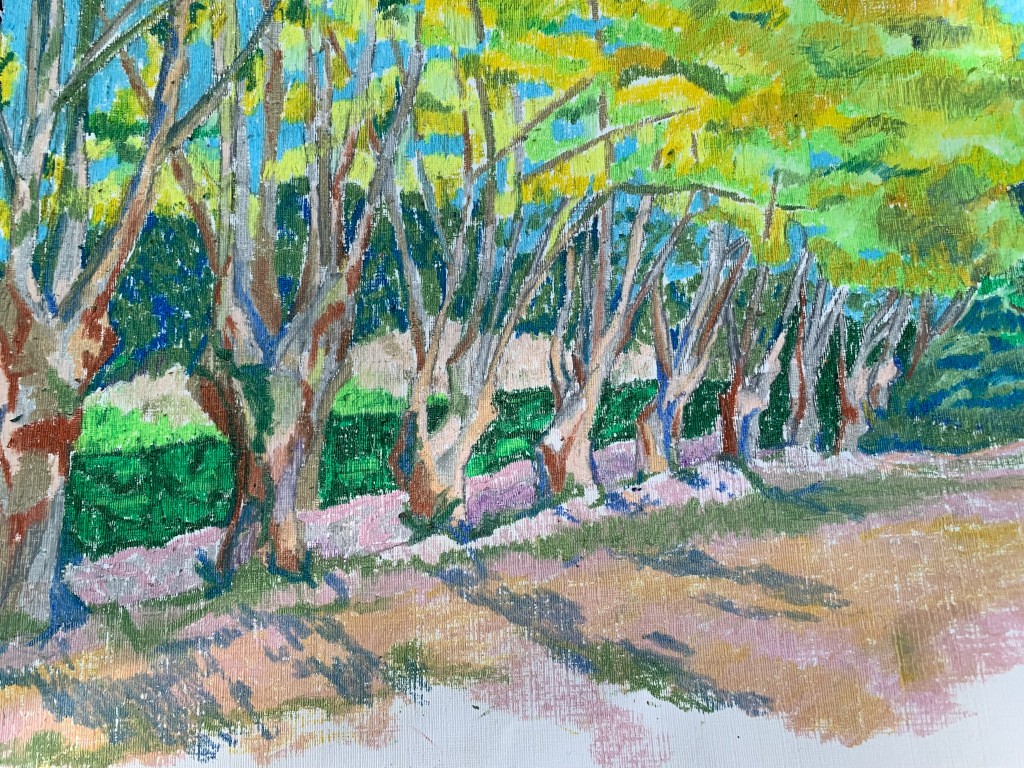 Pastels by Szewska - avenue of trees